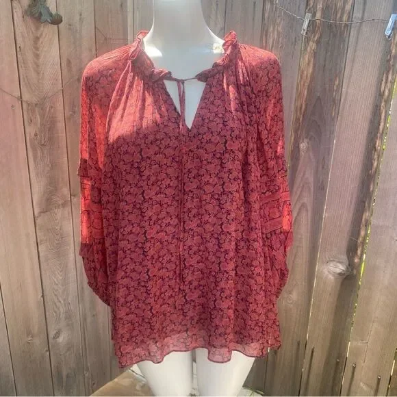 Kobi Halperin Mckenna Peasant Blouse size XL